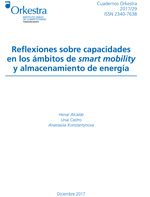 Reflexiones sobre capacidades en los ámbitos de smart mobility y almacenamiento de energía